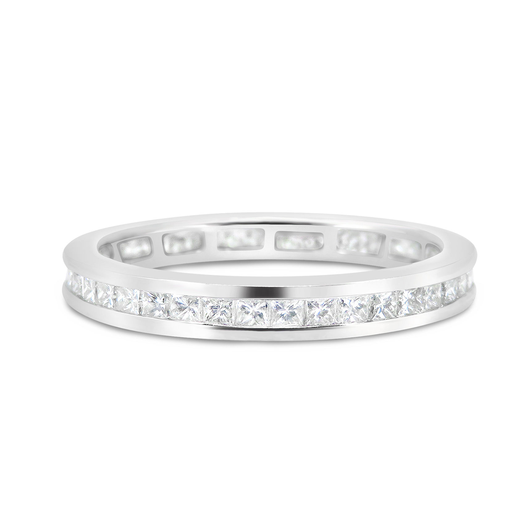 0.70CT. PRINCESS CUT DIAMOND CHANNEL SET ETERNITY BAND