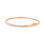 Thumbnail: ROSE GOLD PAVÉ DIAMOND LINE HINGED BANGLE BRACELET