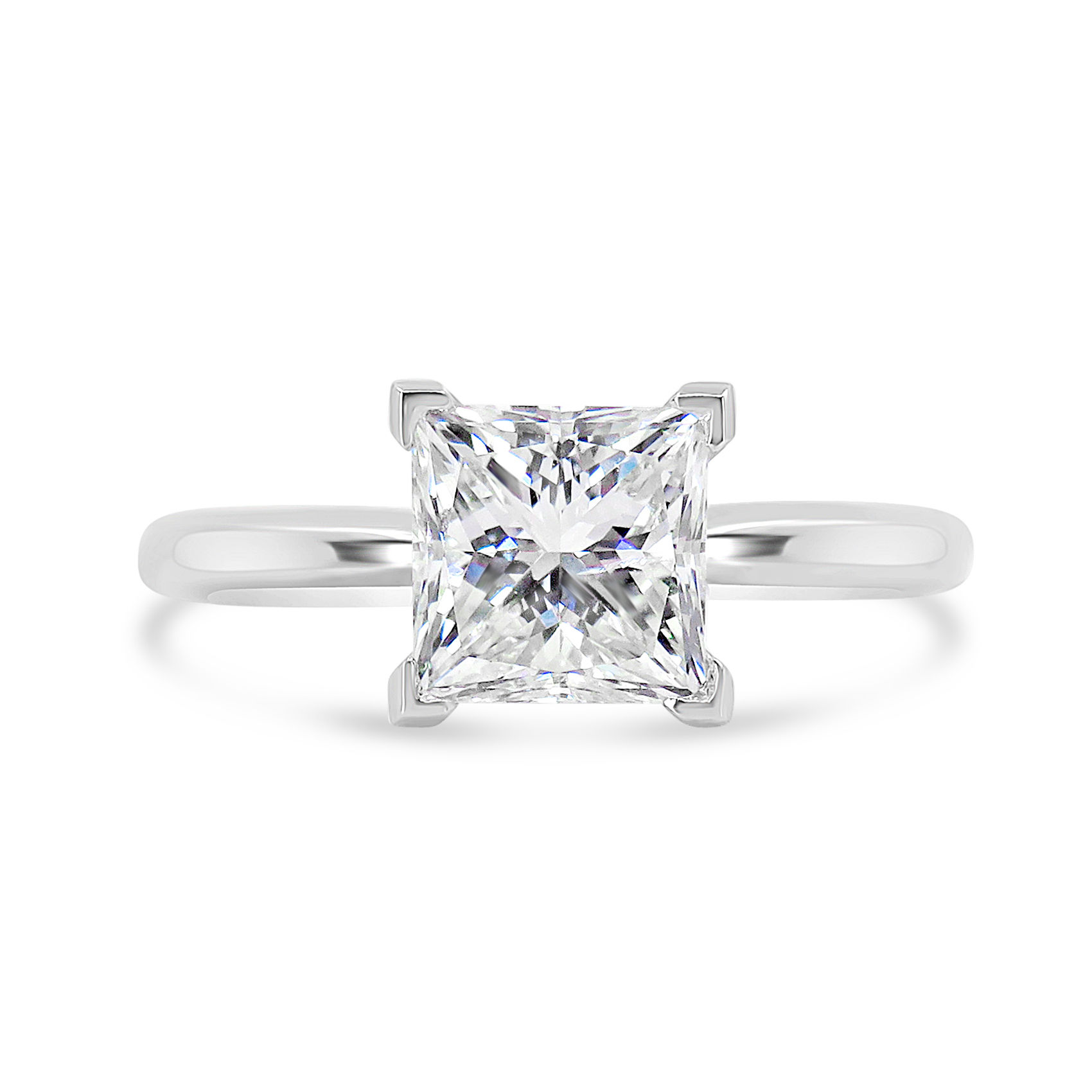 1.50CT. GIA K SI2 PRINCESS CUT SOLITAIRE ENGAGEMENT RING