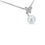 Thumbnail: 13.3MM PEARL & DIAMOND BUTTERFLY PENDANT 18K WHITE GOLD