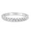 Thumbnail: 0.24 CARAT DIAMOND FRENCH PAVE ETERNITY BAND 14K WHITE GOLD
