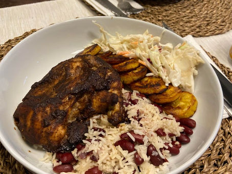 How to make carribbean jerk chicken, and rice + peas