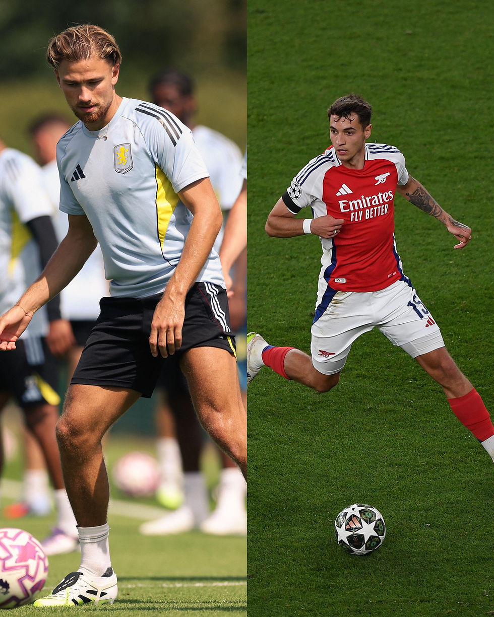 Images via @AVFCOfficial and @Arsenal on Twitter