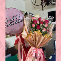 Roses Bouquet with Balloon