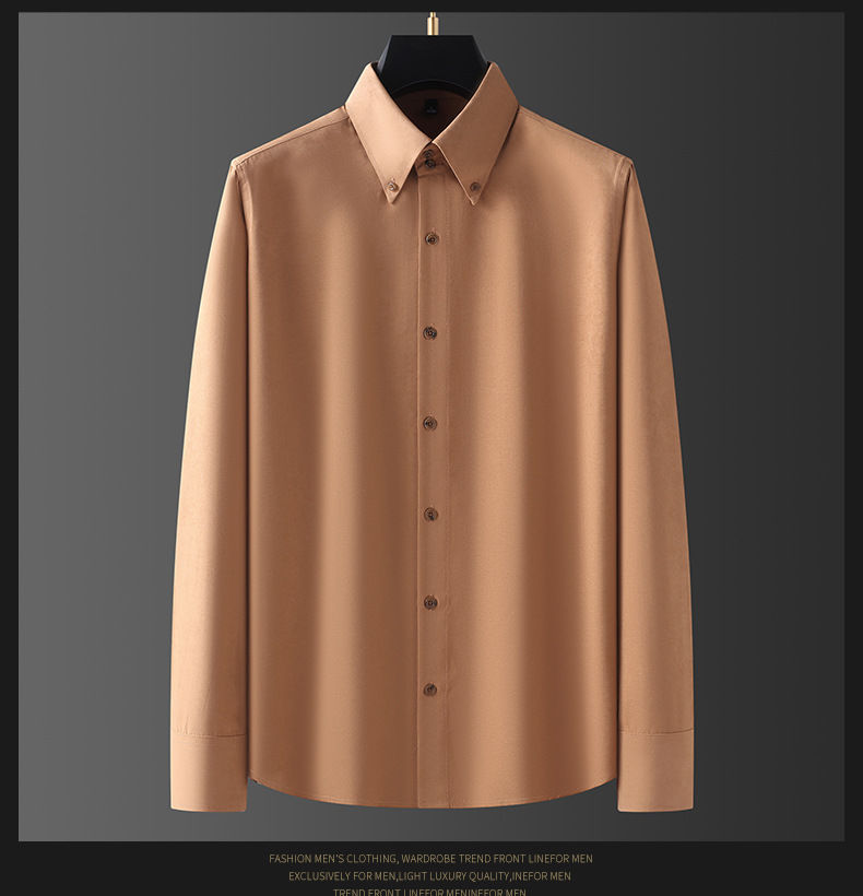 Thumbnail: Mens Suede Slim-Fit Shirt