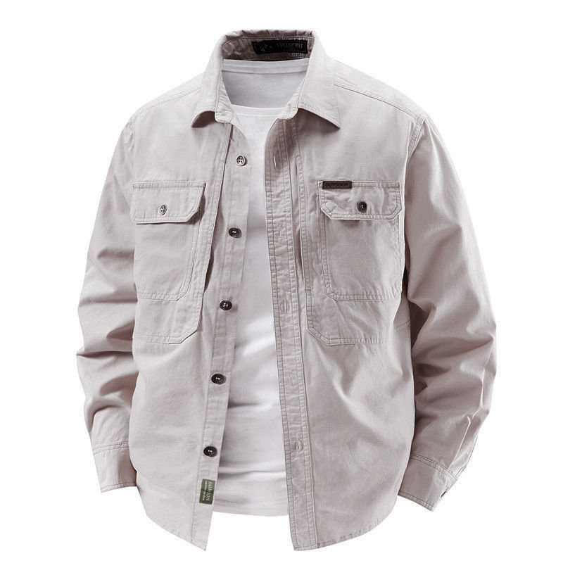 Thumbnail: Mens Long Sleeve Cotton Work Shirt