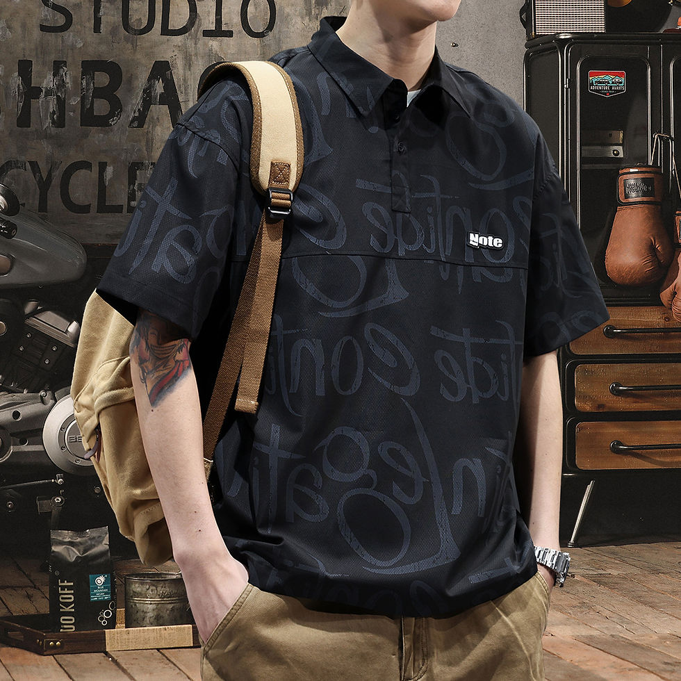 Thumbnail: Men Ice Silk Quick Dry Polo Shirt Plus Size Short Sleeve