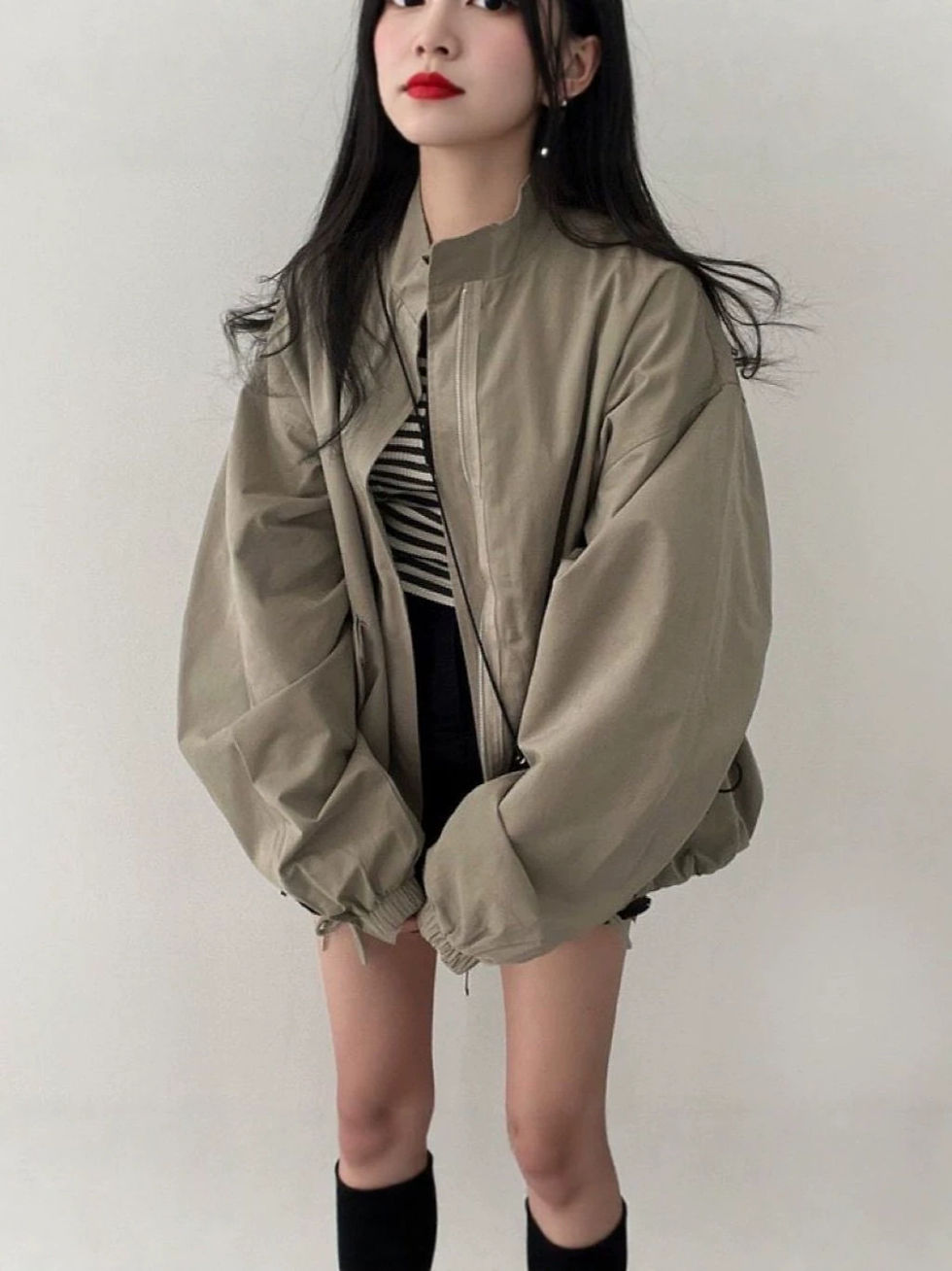 Thumbnail: Womens Casual Loose Fit Jacket