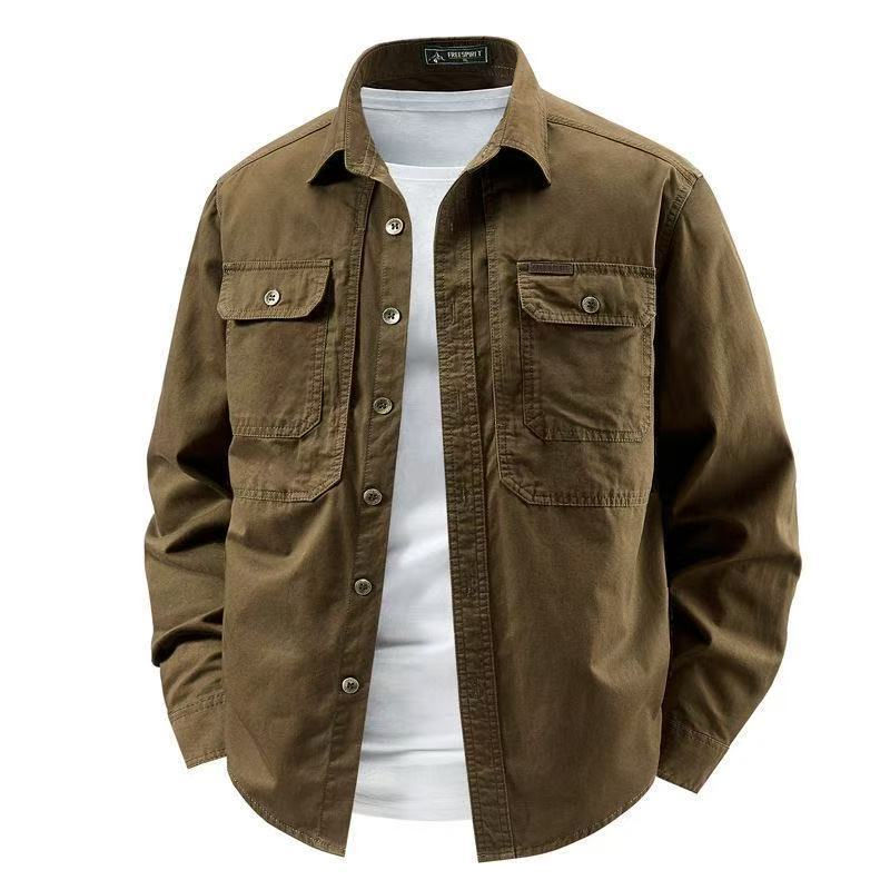 Thumbnail: Mens Long Sleeve Cotton Work Shirt