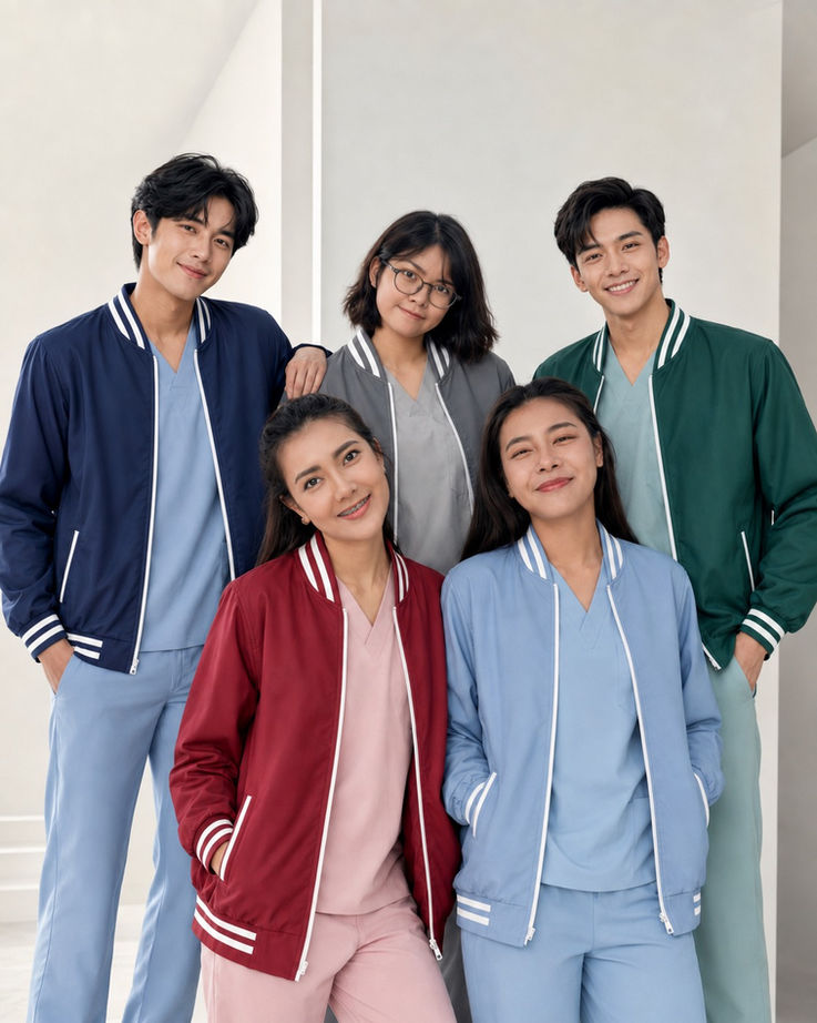 โรงงานรับผลิตเสื้อแจ็กเก็ตพนักงาน เสื้อแจ็กเก็ตทีมแพทย์ฉุกเฉิน เสื้อยูนิฟอร์มแจ็กเก็ตองค์กร สั่งตัดตามแบบเลือกเนื้อผ้าได้ตามสเปก TOR และจัดสรรตามงบประมาณ พร้อมจัดส่งทั่วประเทศ