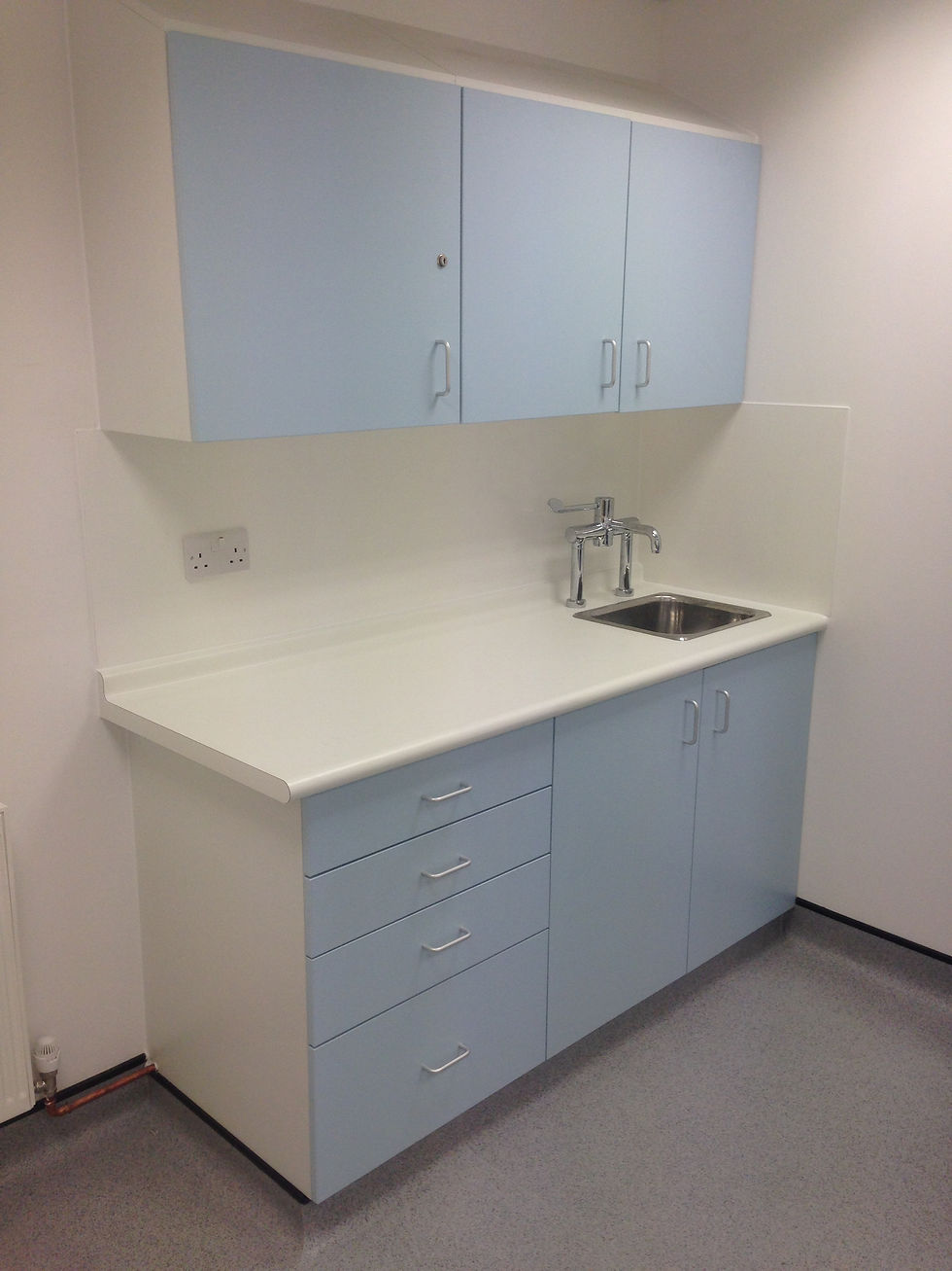 Surface mounted basin and tap