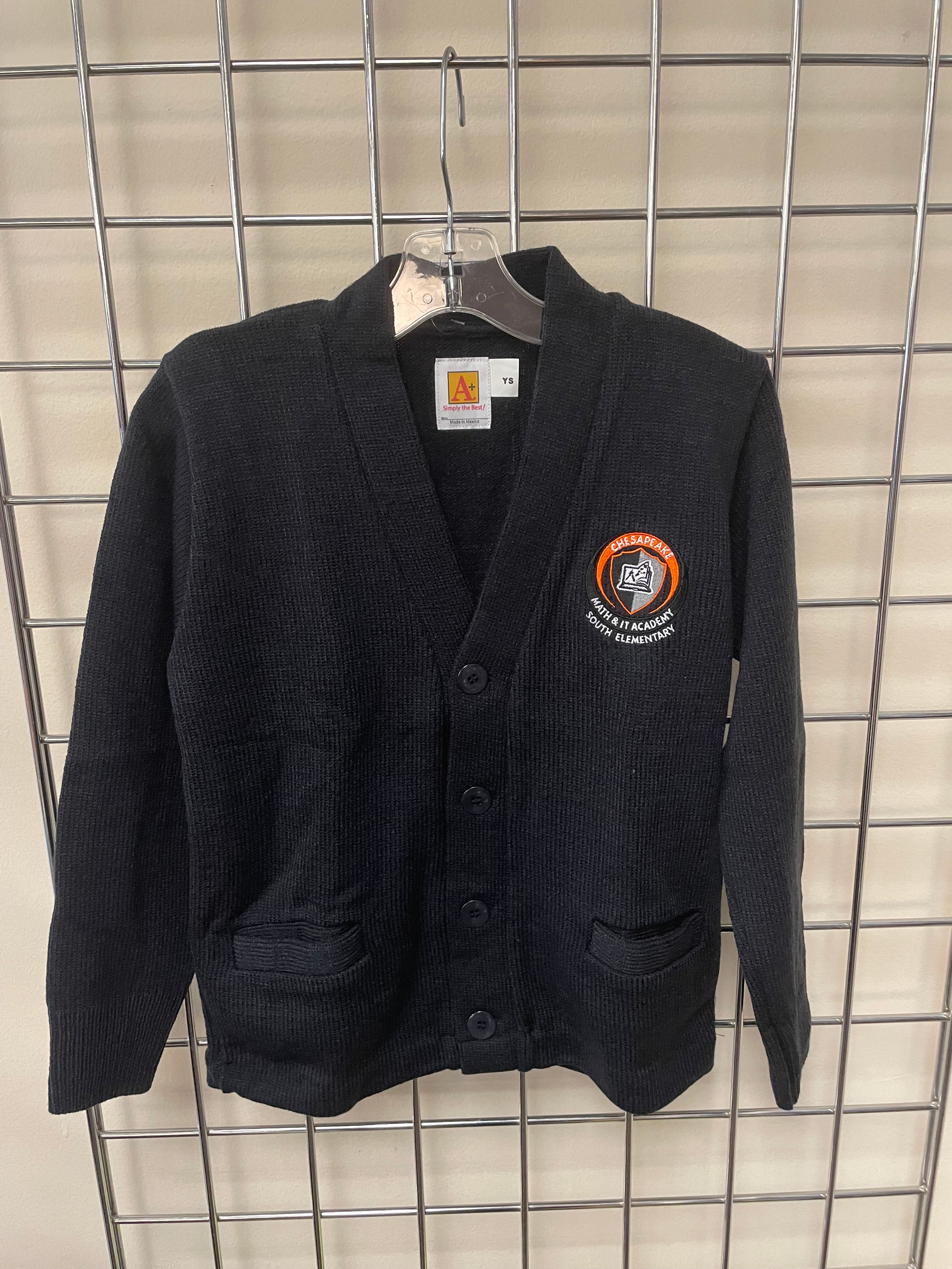CMITS Elementary SAI Style Boy Youth Cardigan Sweater Navy