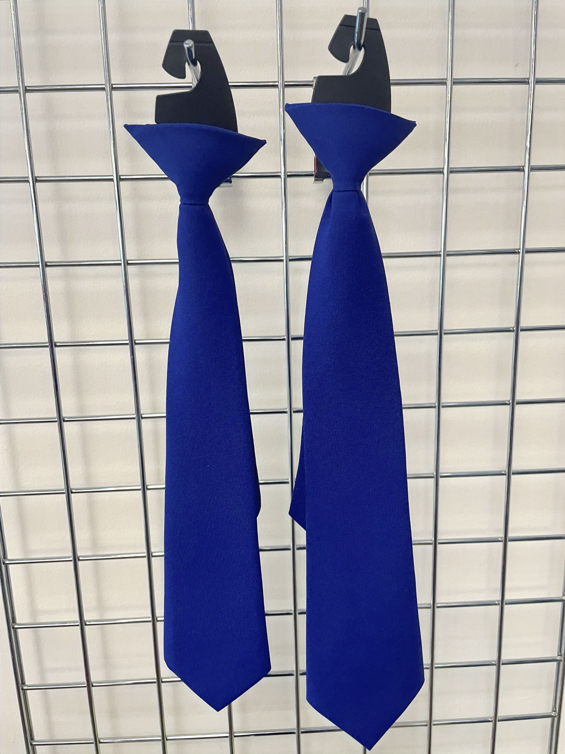 Finishing Touch Style 602P Solid Poly Clip-on Tie Purple