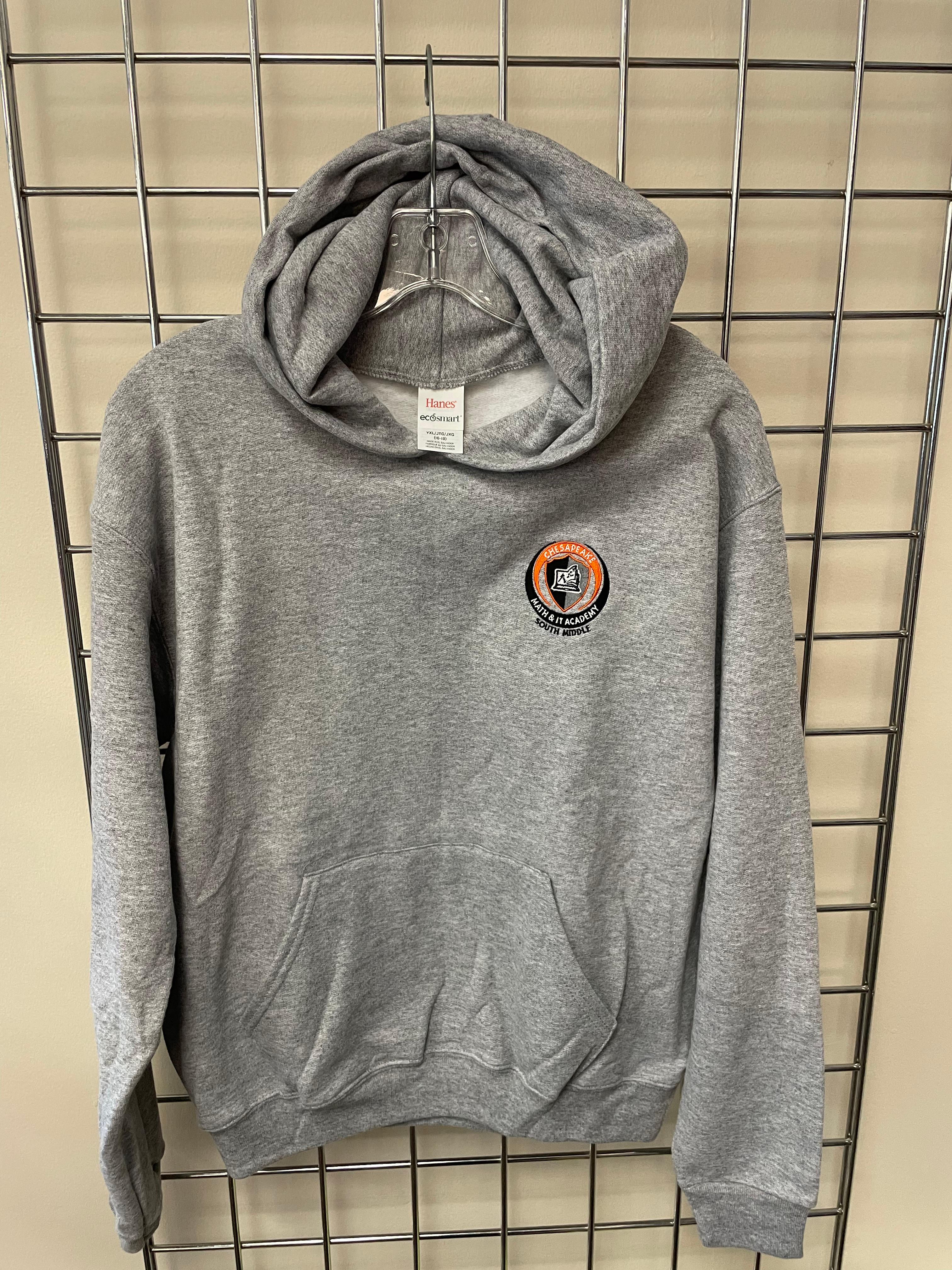 XCMITS MS Youth Hanes-Jerz  Pull Over Hoodie Ash Gray