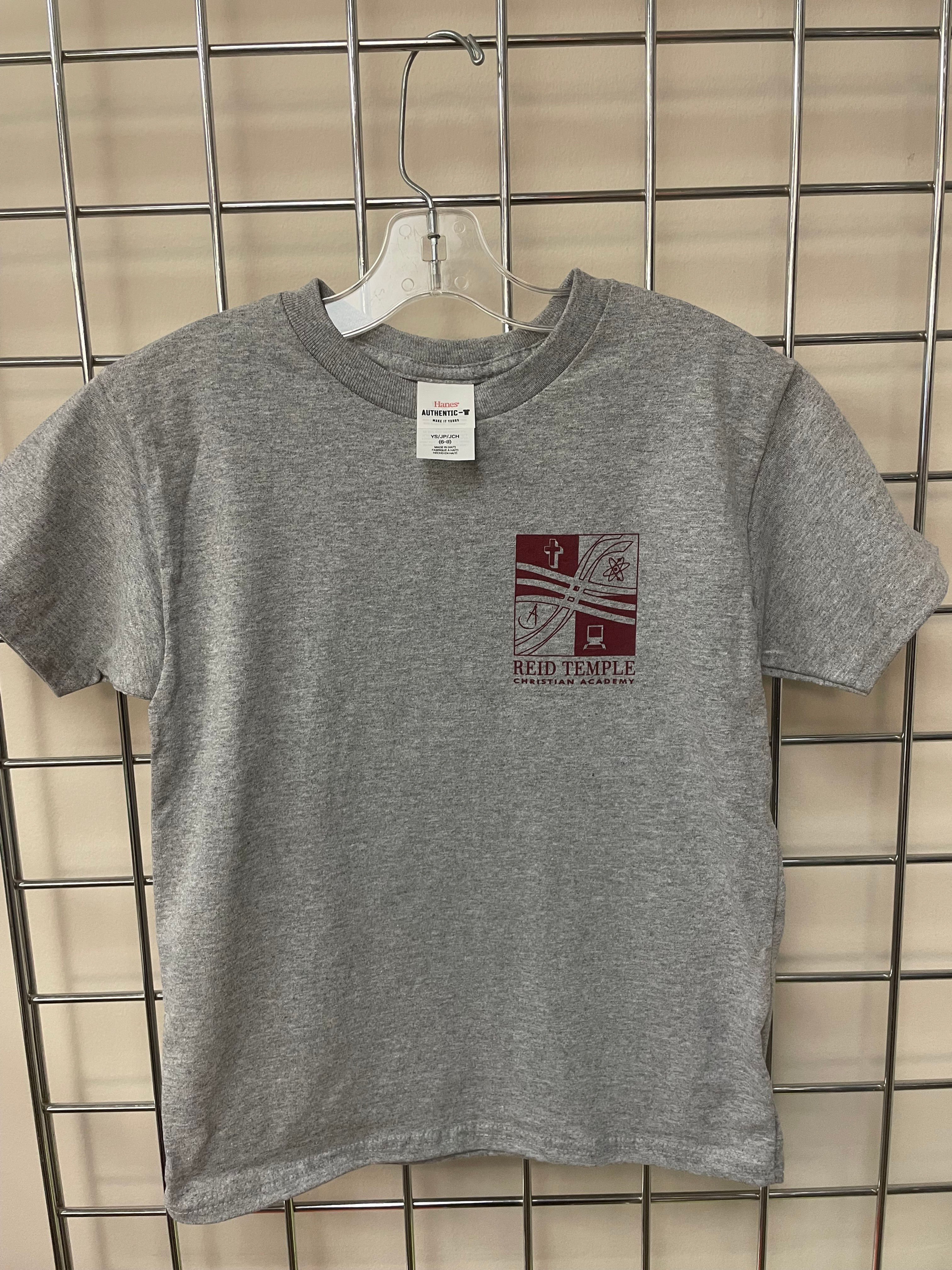 Reid Temple Youth Gym Tee Shirt Athletic Heather