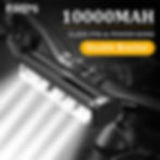 BeamPro X6000 rechargeable ultra-bright bicycle headlight with 10000mAh battery, USB-C charging, waterproof aluminum body, an