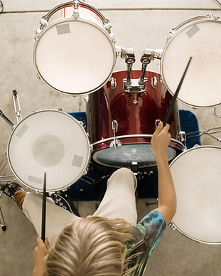 Top View of a Drummer