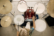Top View of a Drummer