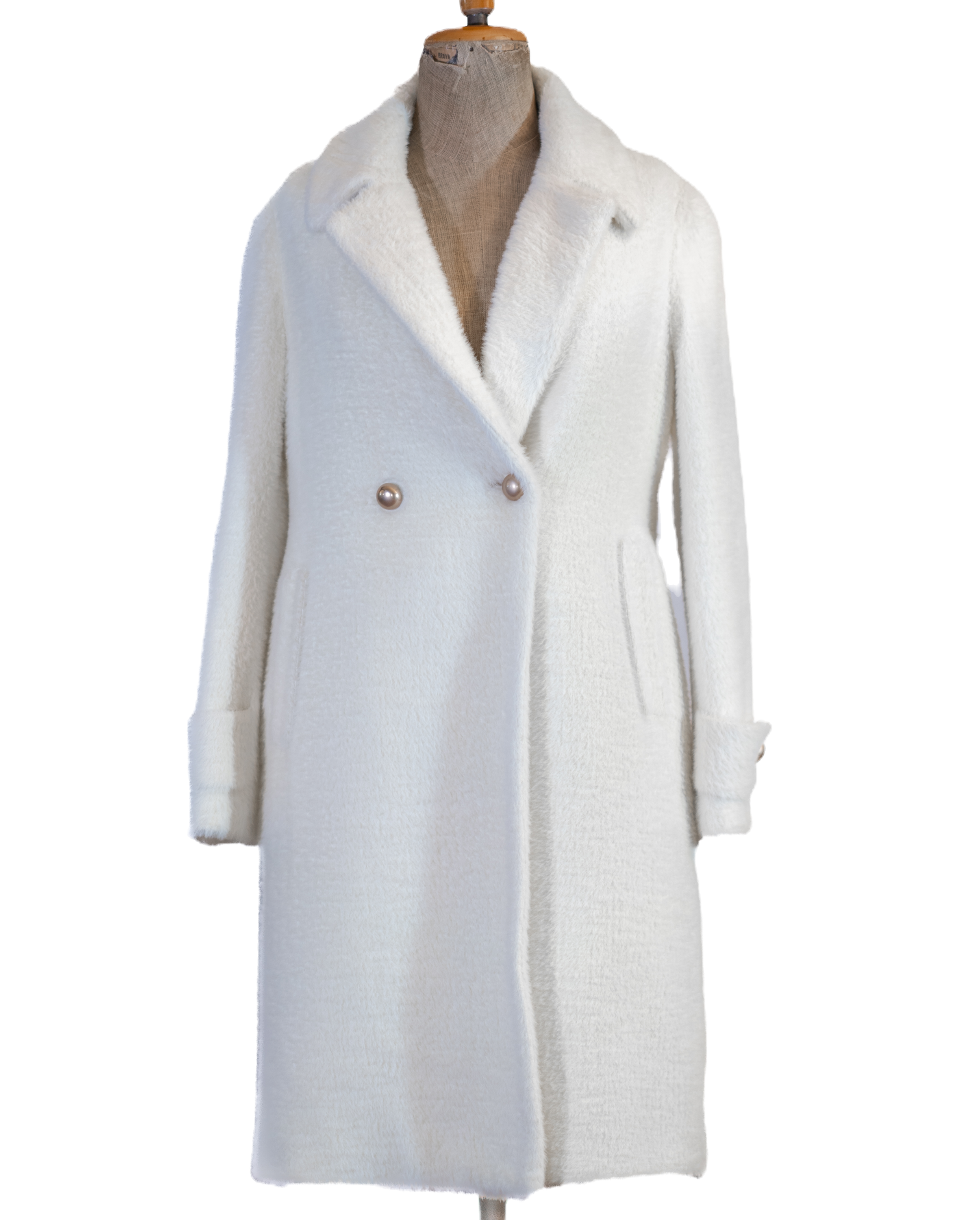 Ivory Alpaca Fur Coat