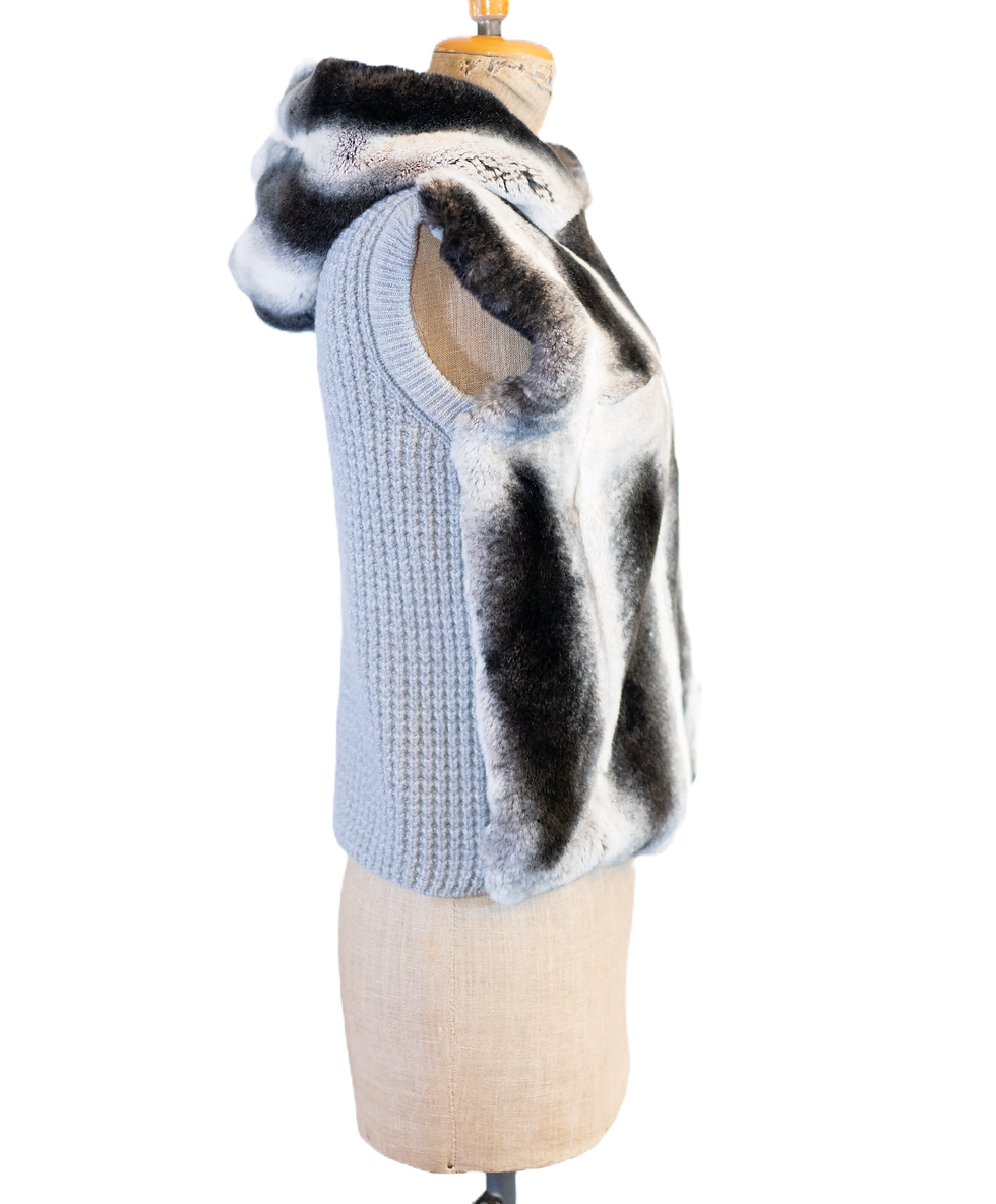 Thumbnail: Chinchilla and Cashmere Hooded Fur