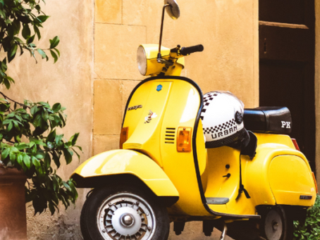 The Yellow Vespa