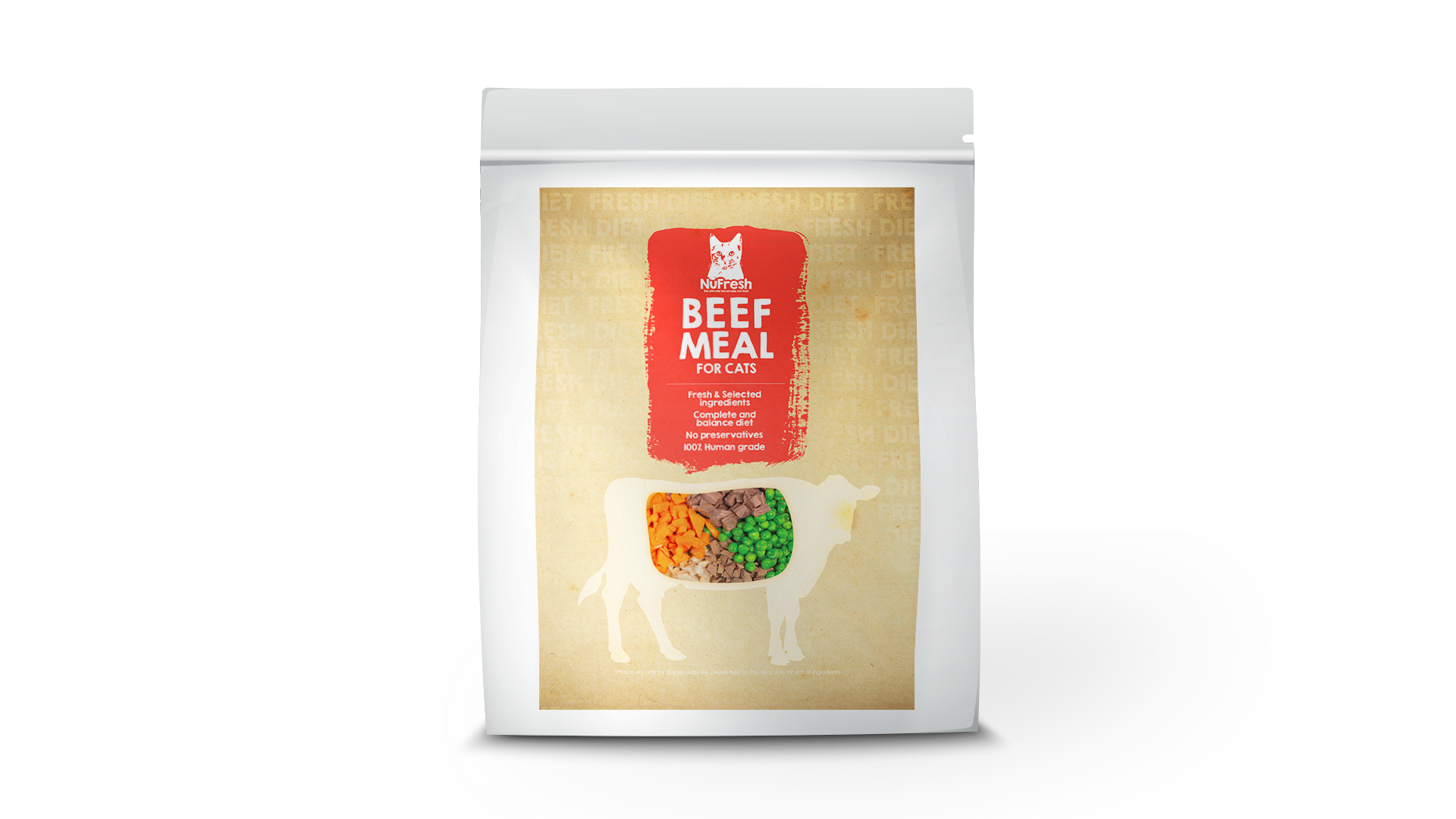 [Cooked] Fresh Diet for Cat - Beef Meal 120g