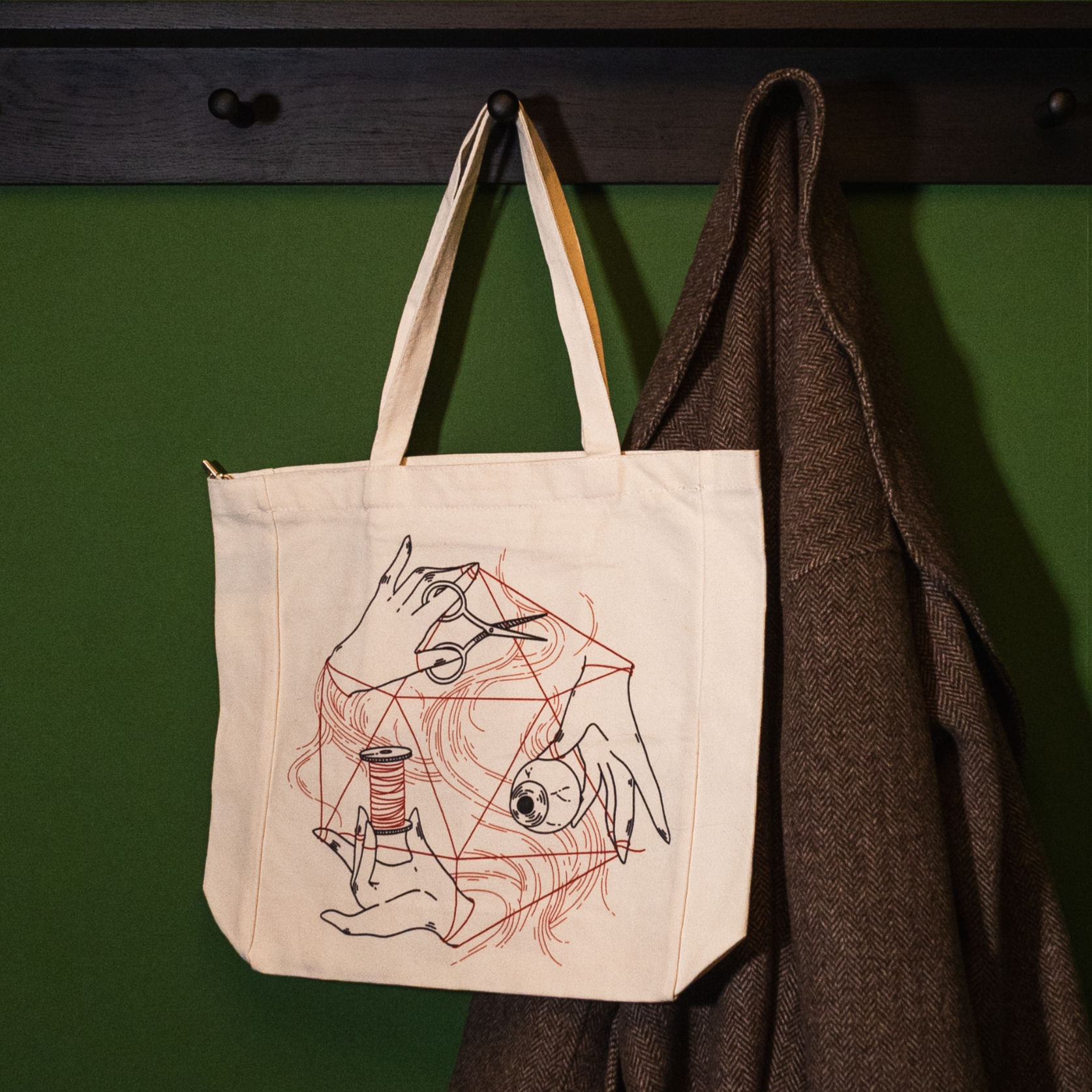 Three Fates Canvas Tote Bag