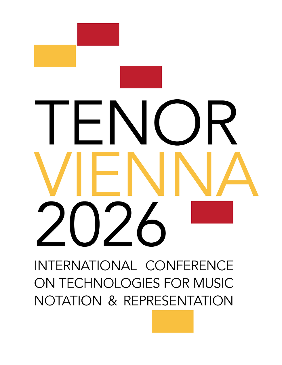 TENOR VIENNA 2026 International Conference on Technologies for Music notation & Representation