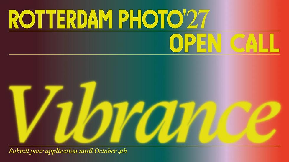 Grant | PromotedRotterdam Photo 2027 Open Call: Vibrance - The Pulse of a Living World Updated: 20 August 2026
