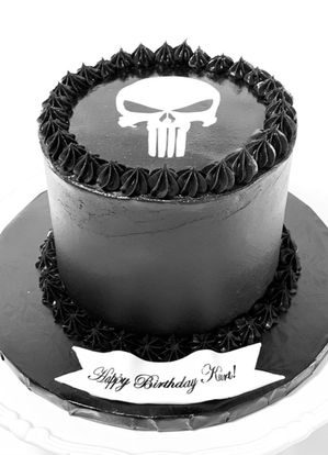 Punisher Black Buttercream cake.jpeg