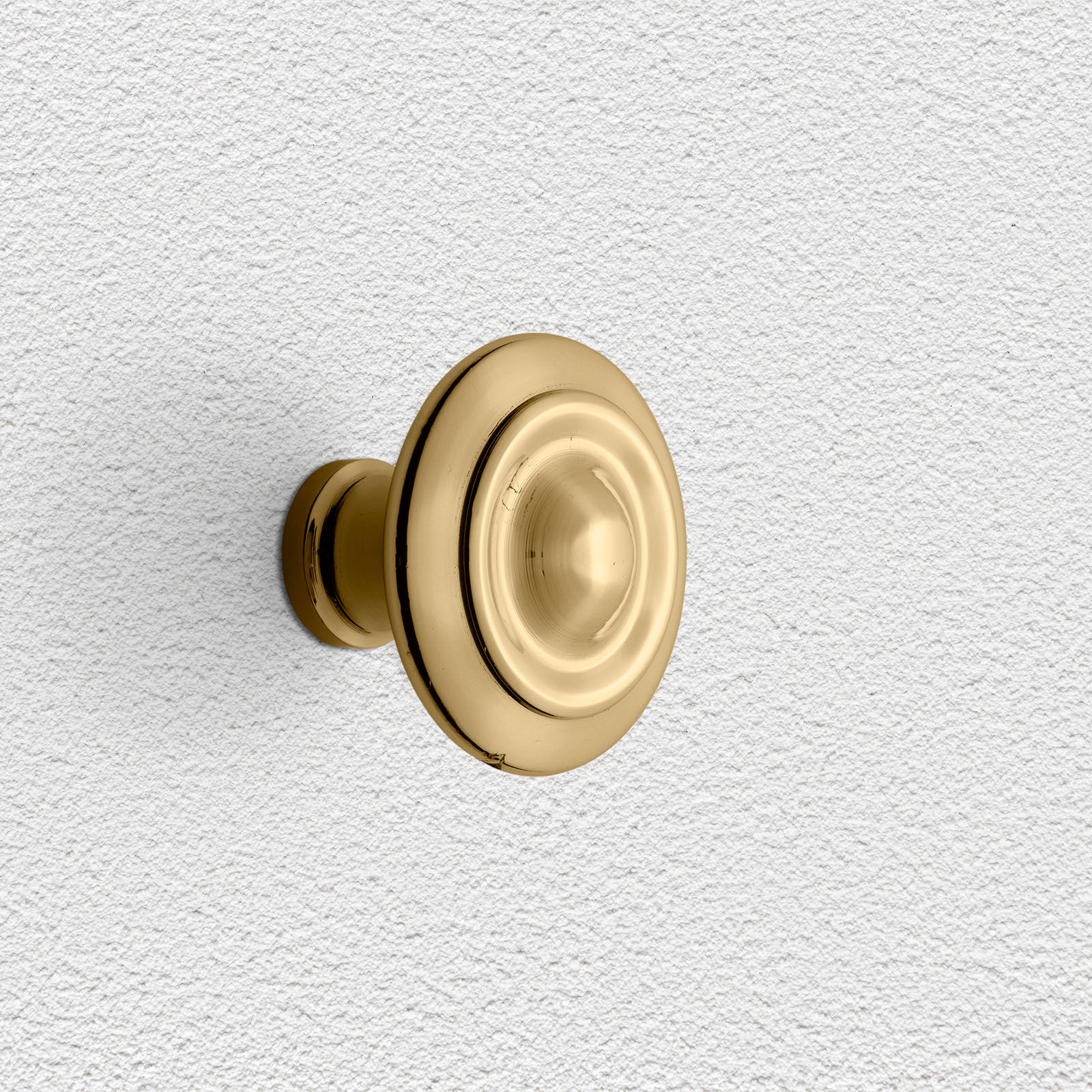 Domino Brass - 2081 Domed Cupboard Knob D25, 32, 38, 45mm