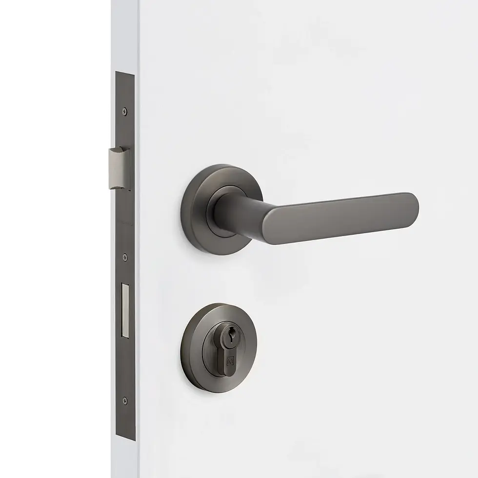 Thumbnail: Manovella - Fairhaven Door Lever on Round Rose (All Variants)
