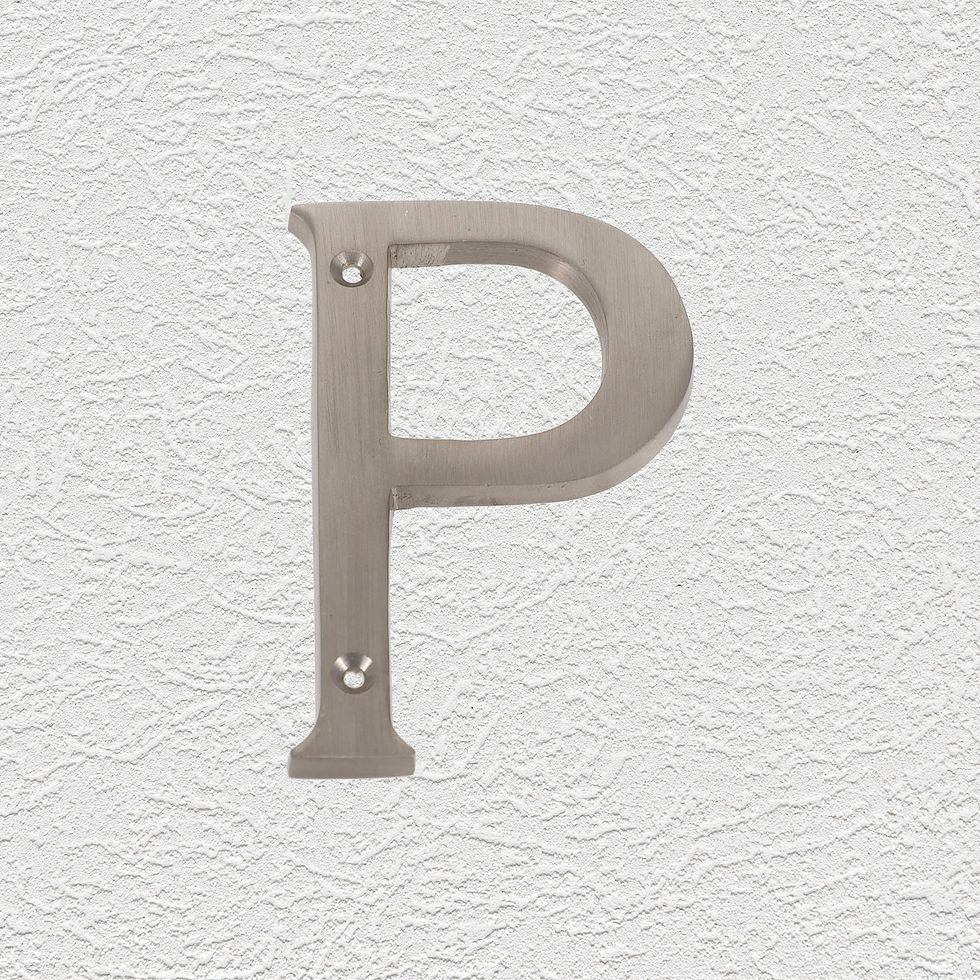 Thumbnail: Domino Brass - 932 Series Alphabet - Letter P (5 Sizes)
