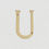 Thumbnail: Domino Brass - 932 Series Alphabet Letter U (5 Sizes)