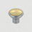 Thumbnail: Domino Brass - 22230 Dual Tone Contemporary Cupboard Knob D21, 27mm
