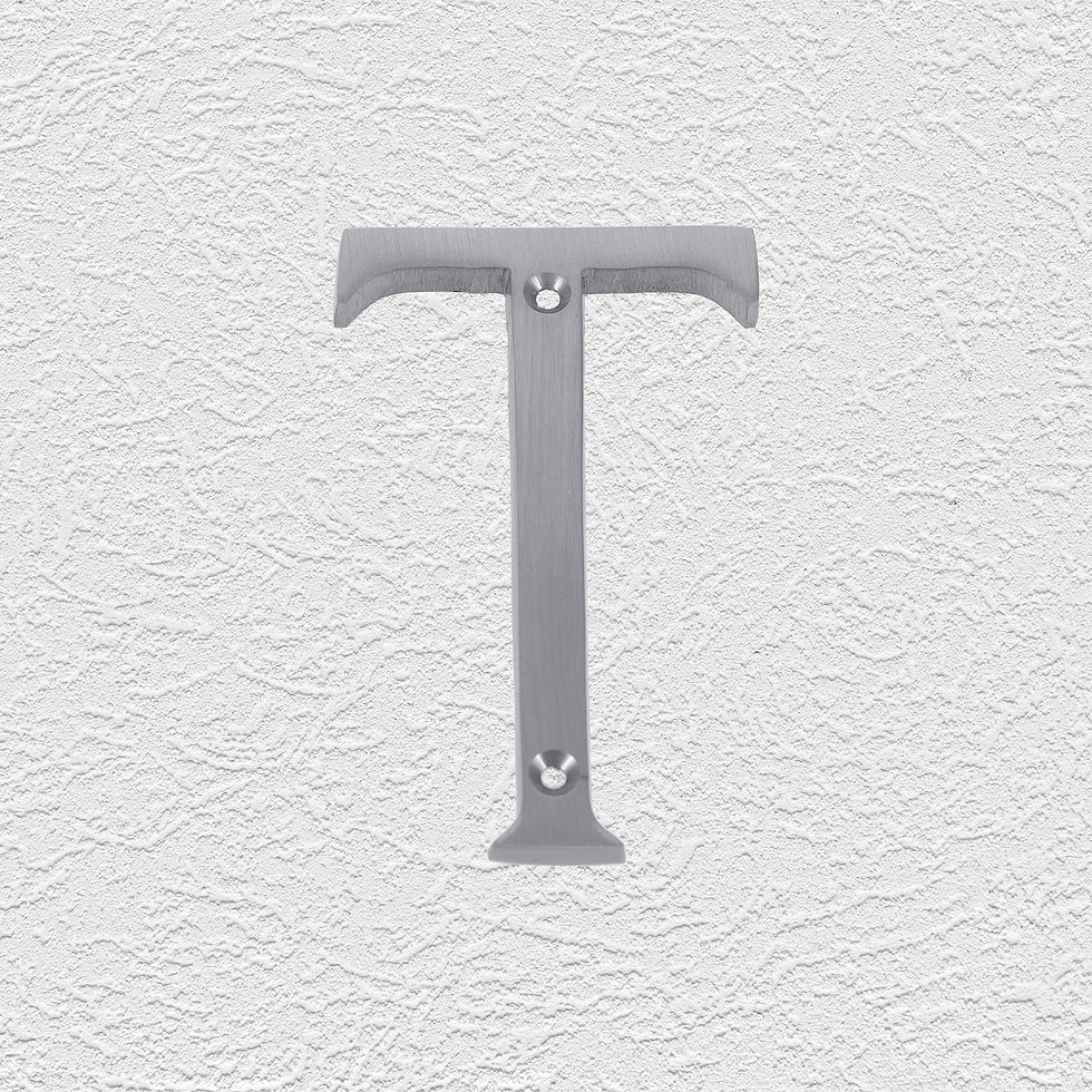 Thumbnail: Domino Brass - 932 Series Alphabet Letter T (5 Sizes)