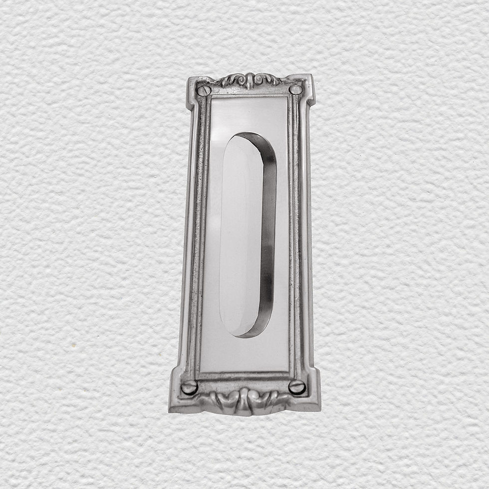 Thumbnail: Domino Brass - 920 Ornate Flush Pull H183xW65mm