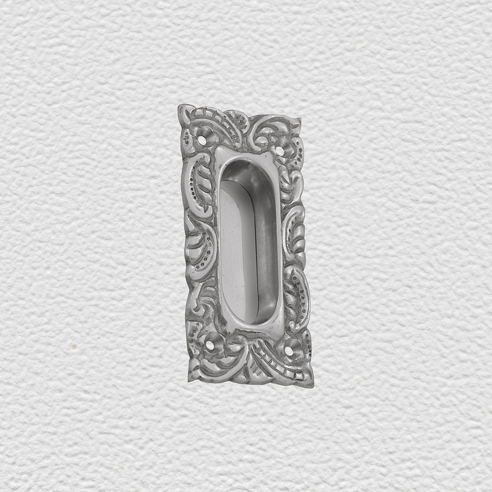 Thumbnail: Domino Brass - Decorative Flush Pull H100xW51mm