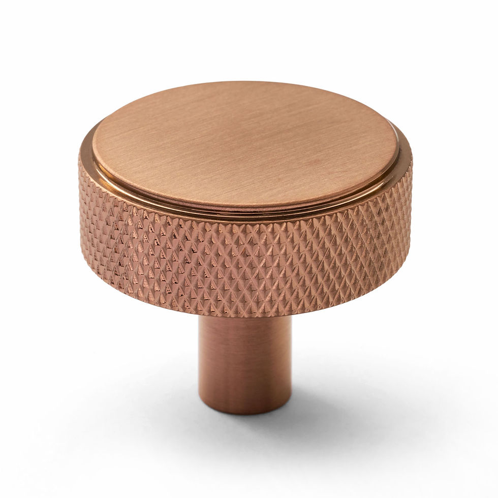 Thumbnail: Manovella - Octavia Knurled Round Cupboard Knob D35mm