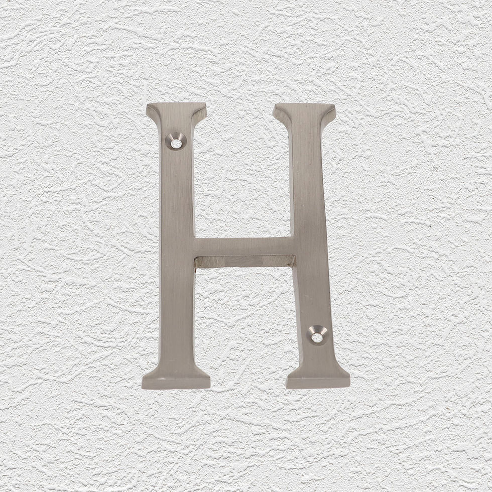 Thumbnail: Domino Brass - 932 Series Alphabet Letter H (5 Sizes)