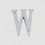Thumbnail: Domino Brass - 932 Series Alphabet Letter W (5 Sizes)