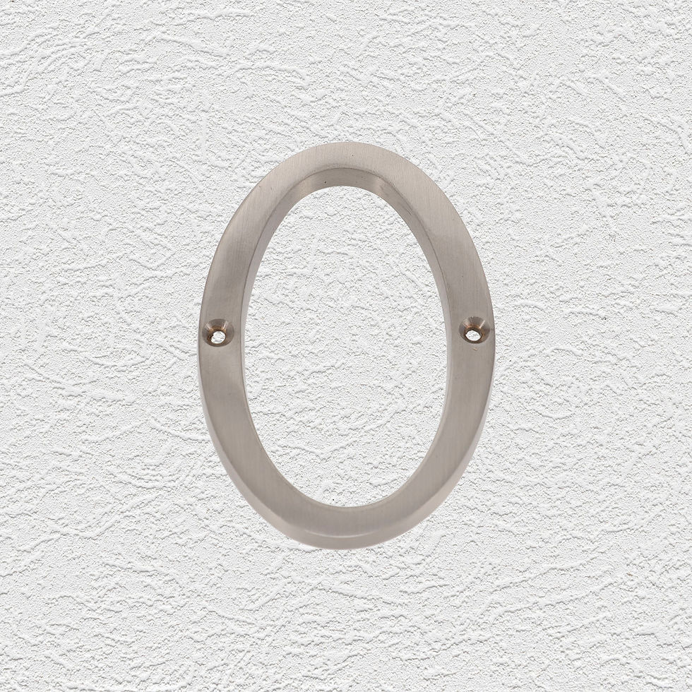 Thumbnail: Domino Brass - 902 Series Numeral Number 0 (6 Sizes)