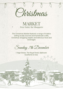 Christmas market flyer