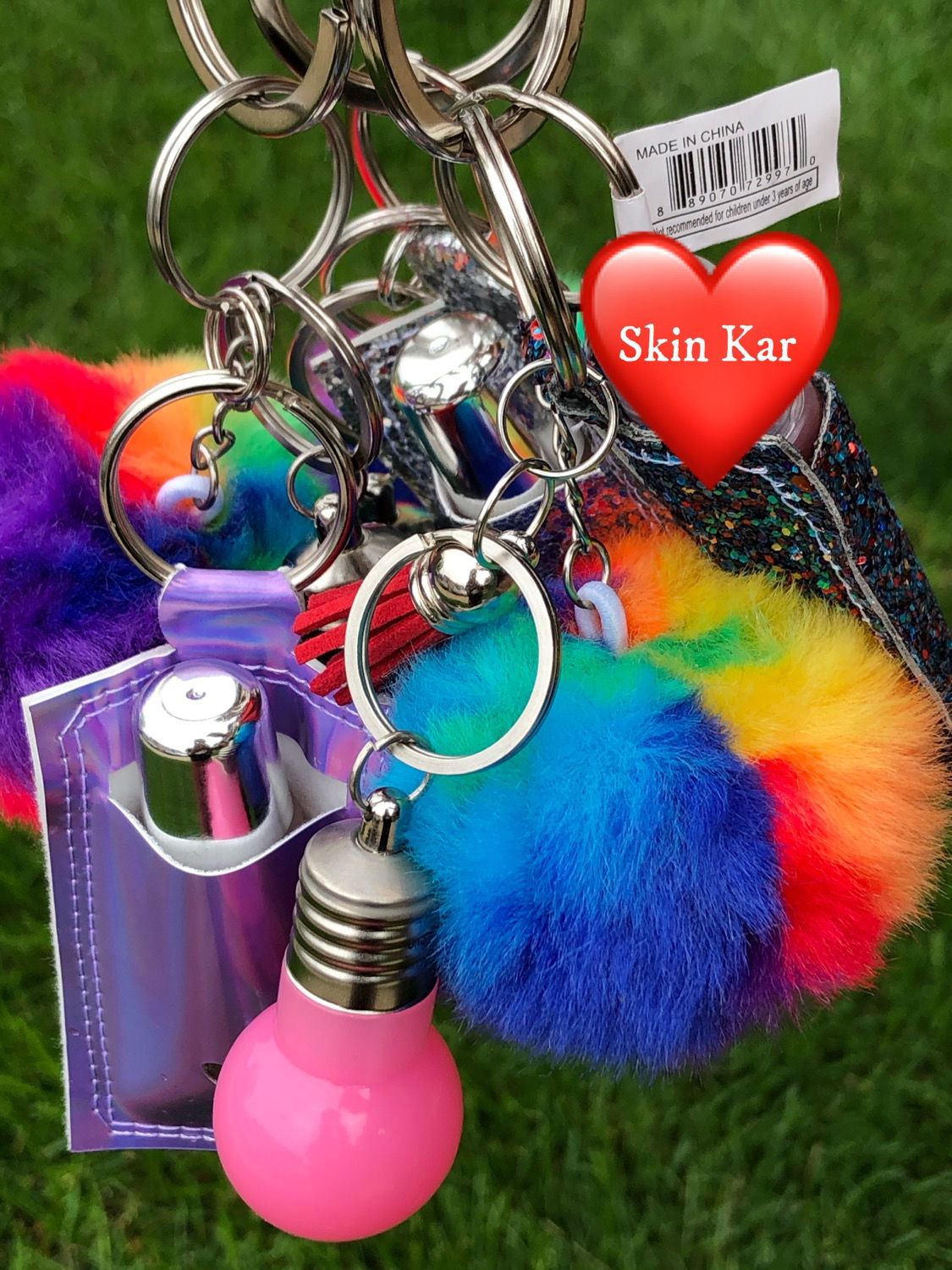 Light Up Ciré Lip Keychain