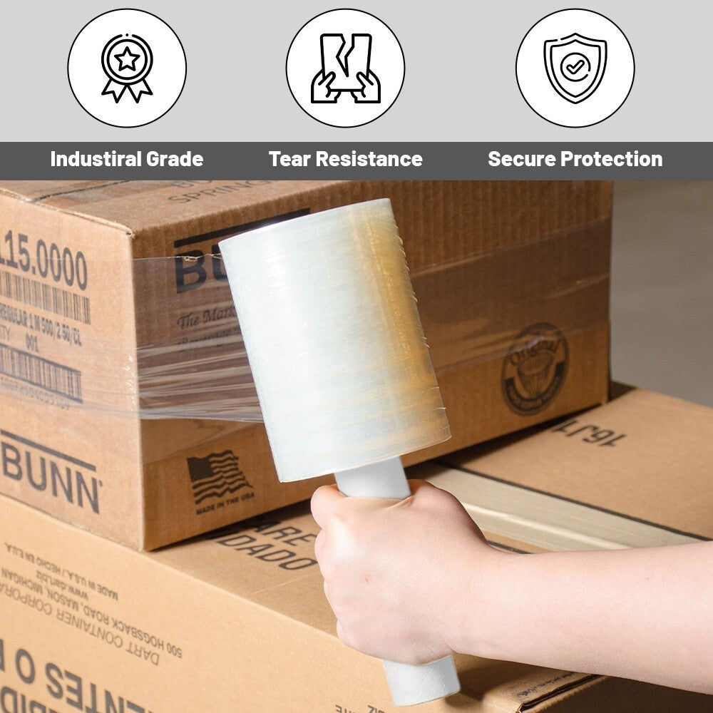 Clear Handy Pallet Wrap Mini Stretch Shrink Cling Film 100mm x 150m 17mu