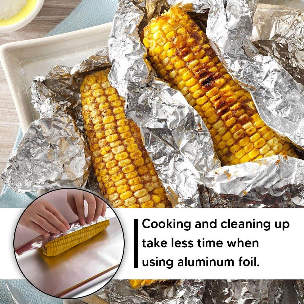 Thumbnail: 12 x Aluminium Catering Kitchen Tin Foil Roll 450mm x 75m for BBQ Food Wrap Roll
