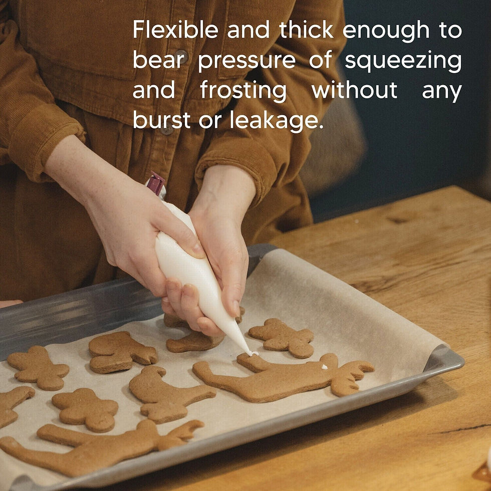 Thumbnail: 10 x Icing Piping Bags Clear Disposable Cake Decoration Savoy Bag for Bakers 21"