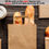 Thumbnail: 1000 x Paper Carrier Bag with Flat Handle 8.5"x10"x4.3" Brown Kraft Shopping Bag