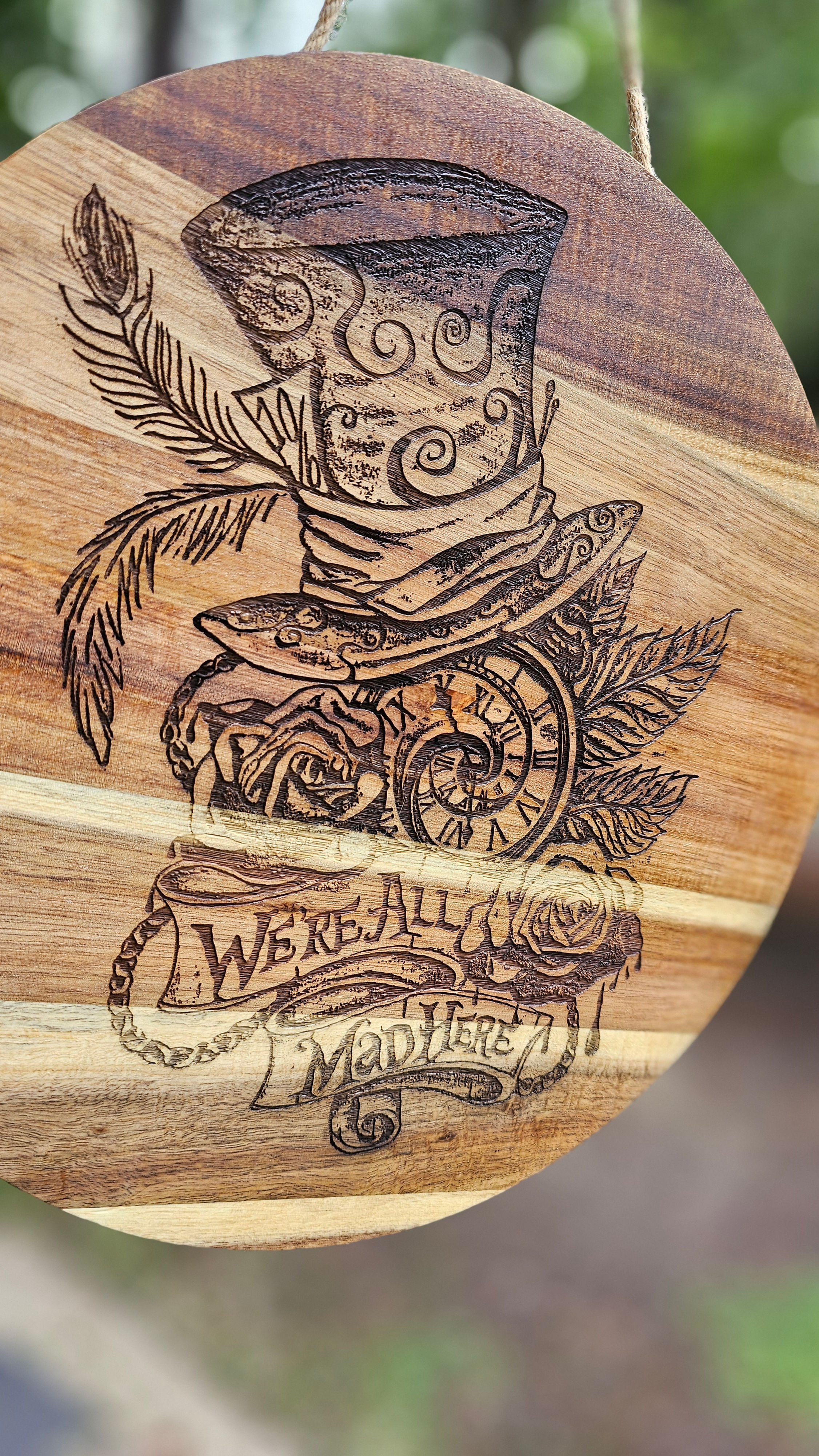 Madhatter engraved doorsign 