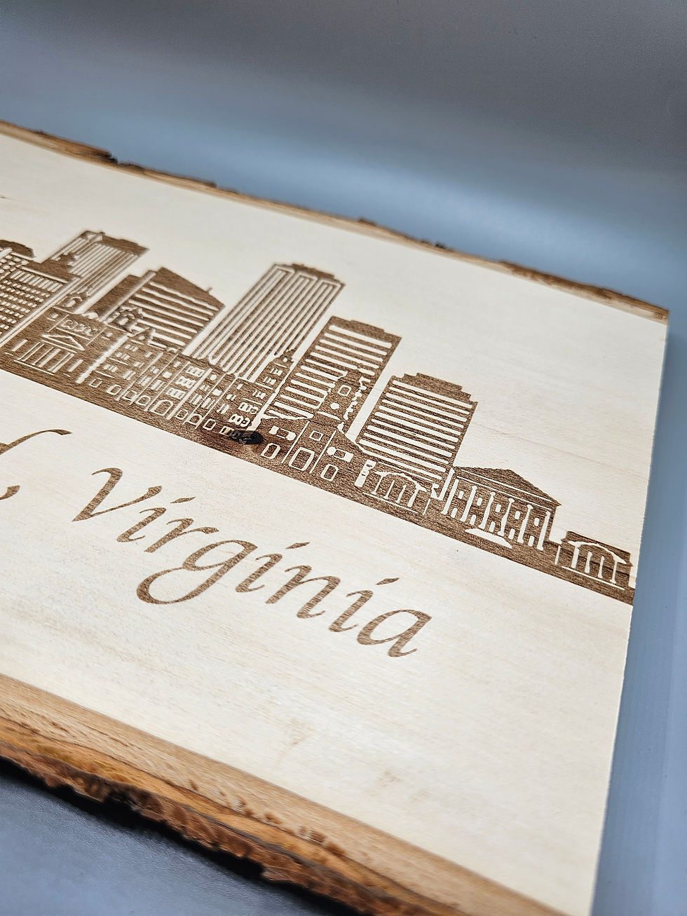 Thumbnail: Richmond skyline wooden plate